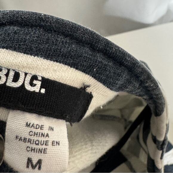 Urban Outfitters BDG Stripe Button Front French Terry Wrap Sweater Womens Medium - Picture 8 of 10